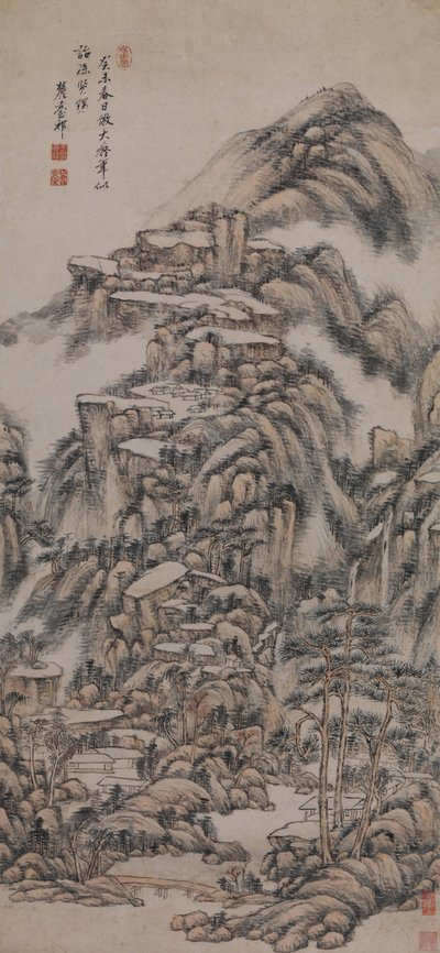Landscape After the Style of Huang Gongwang by Wang Yuanqi